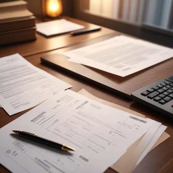 Documentos de abertura de empresa em escritório moderno